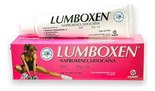 Lumboxen Rosa Gel Naproxeno Con Lidocaína C/35 G Maver