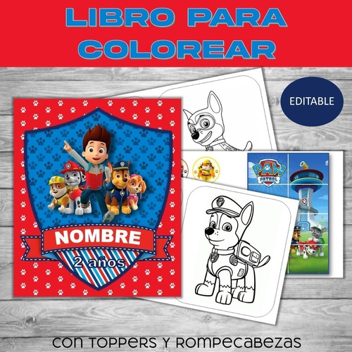 Para Colorear Imprimible Patrulla Canina Paw Patrol