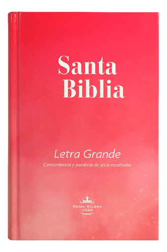 Biblia Reina Valera 1960 Letra Grande Tapa Dura Fucsia