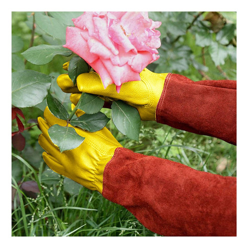 Luvas de jardinagem sem espinhos para podar roseiras cor A