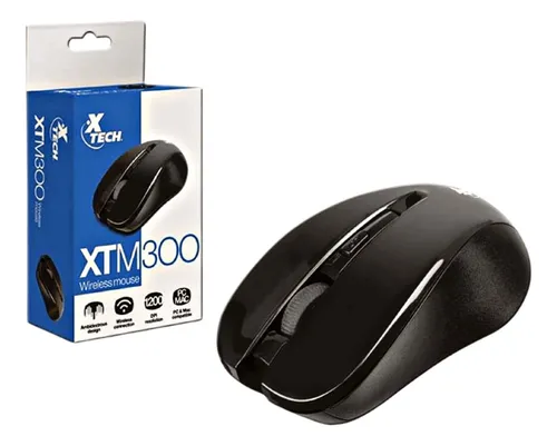 Mouse Optico Wireless Rf Usb X-tech Xtm-300 Color Negro Negro