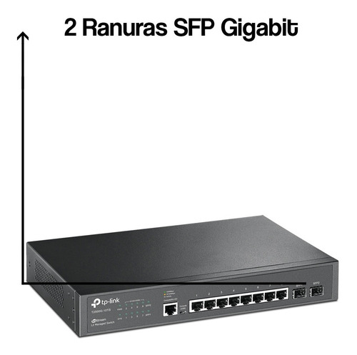 Imagen 5 de 7 de Switch Tp Link Sg3210 Administrable 8 Puertos Gigabit L2 Sfp