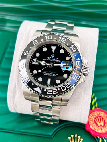 Reloj Rolex Gmt Máster 2 Para Caballero Premium 