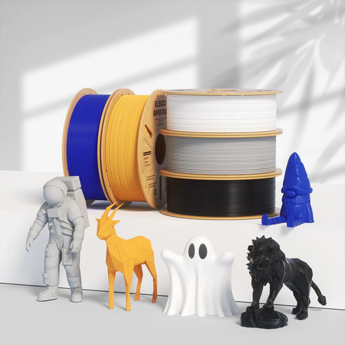 Filamento 3D Elegoo Rapid Pla+, 1 kg, 600 mm/s, hipervelocidad, color verde