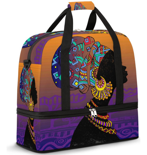 Bolsa De Lona De Viaje Para Mujer Africana, Bolsa De Gimnasi