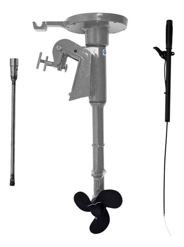 Rabeta Vertical De Barco Girafer P/ Motor Branco B4t Ra1