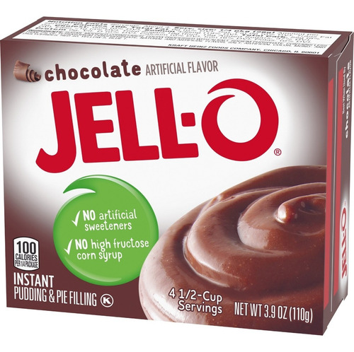 Gelatina Jello Chocolate Instantaneo Pudin 110g