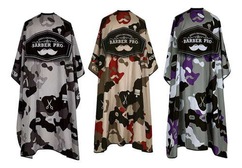 Xing Capa De Barbero Profesional Grande, Camuflaje,