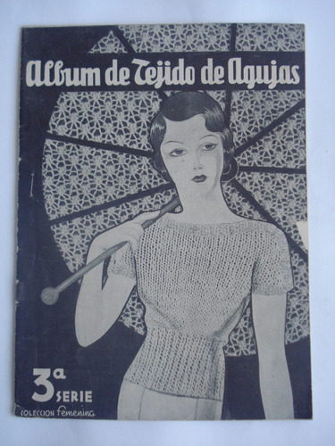Antiguo Album De Tejido De Agujas De Los 60´s