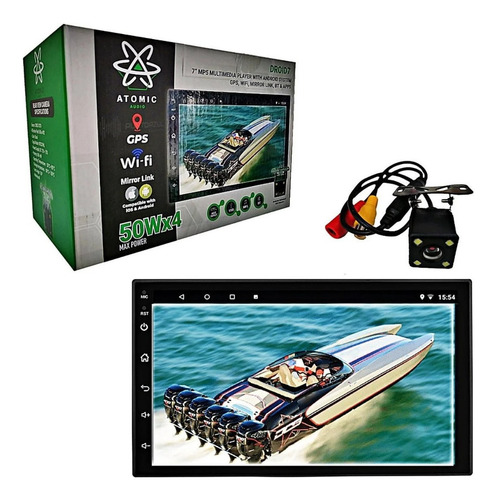 Estereo Atomic Droid7 Android Wifi Bt & Apps