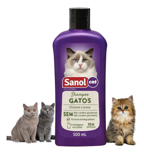 Shampoo Gatos Sanol Dog 500ml