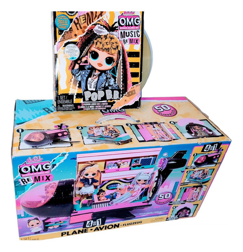 Lol Omg Airplane Remix 50 Sorpresas + Muñeca Pop B.b