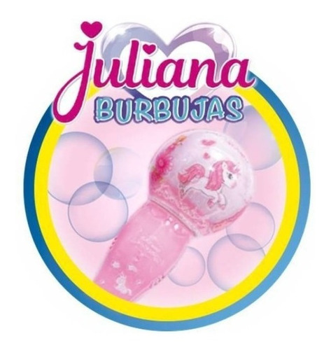 Imagen 2 de 4 de Burbujero Automatico Juliana Con Luz Magico Burbujas Color Unicornio