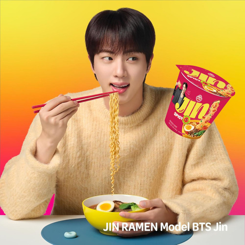 Otoki Jin Ramen Cup 65g Versión Bts Picante 6 Vasos