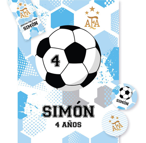 Kit Imprimible Personalizado Futbol Mundial Argentina Afa