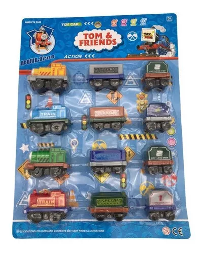 Brinquedo Trenzinho A Fricção Conjunto Trem Locomotiva Carga