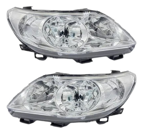 Par Farol Gol Saveiro Voyage G5 09 10 12 F/ Duplo Cromado