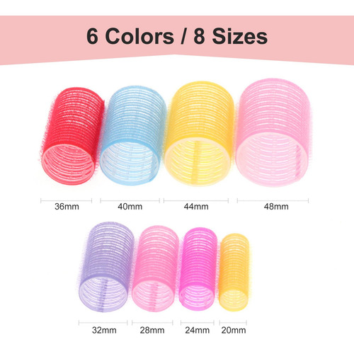 Rulos Para Enrollar El Cabello 10x-rosa-48mm