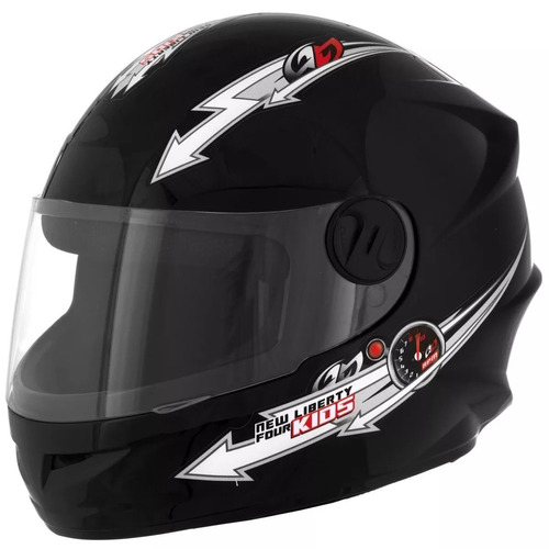 Capacete Moto Criança Pro Tork Liberty Four Kids Preto 54e