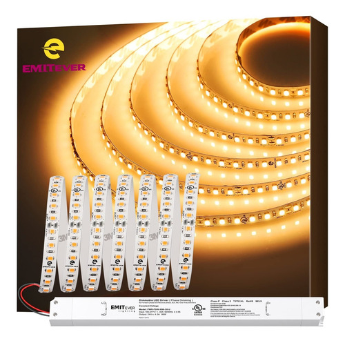 Emitever Tira Luz Led Ul Blanca Calida Pie Lumene Leds Año