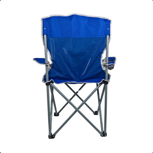 Cadeira Para Camping Dobravel Reforçada Explorer 160kg Azul
