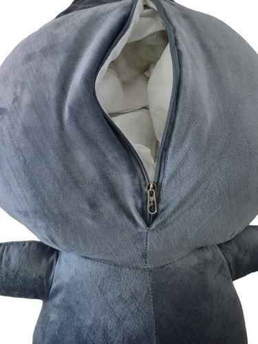 Peluche Labubu Super Grande Con Manta Importados Bellisimos Gris