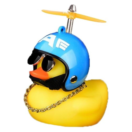 Pato  Con Casco Negro Para Auto 