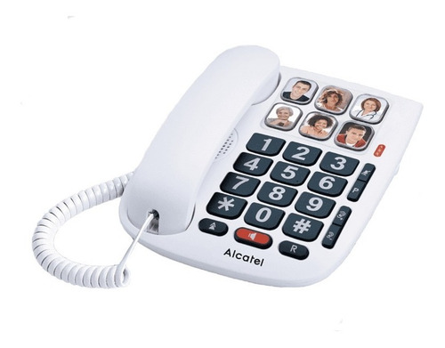 Teléfono Teclas Grandes Alcatel C/manos Libres -electrocom-