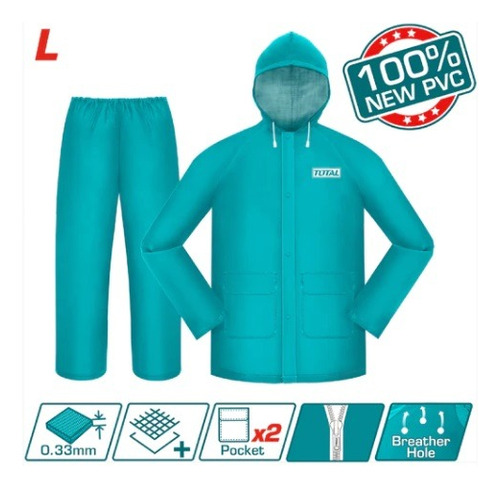 Impermeable Motorizado Chaqueta Y Pantalón Pcv Total 