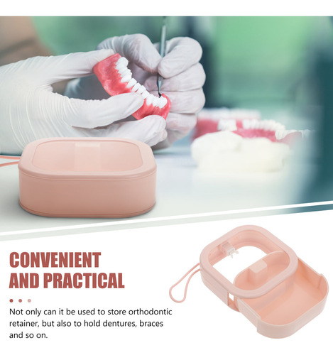 Caja De Almacenamiento De Dentaduras En Miniatura Para Ortod