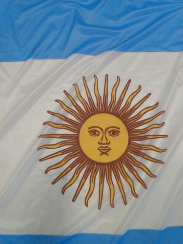 Bandera Argentina Flameo Con Sol 40 X 70 Cm | EMBLEMAS ARGENTINOS