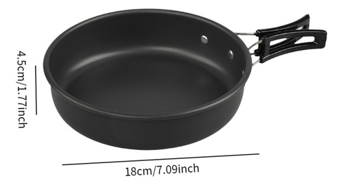 Sartén Para Acampar Con Mango Plegable, Sartén Para