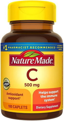 Nature Made Vitamina C 500 mg 100 Tabletas Sabor N/a