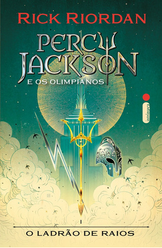 O ladrão de raios: Série Percy Jackson e os olimpianos (novas capas), de Rick Riordan. Série Percy Jackson e os Olimpianos, vol. 1. Editora Intrínseca Ltda., capa mole, edição 1 em português, 2023