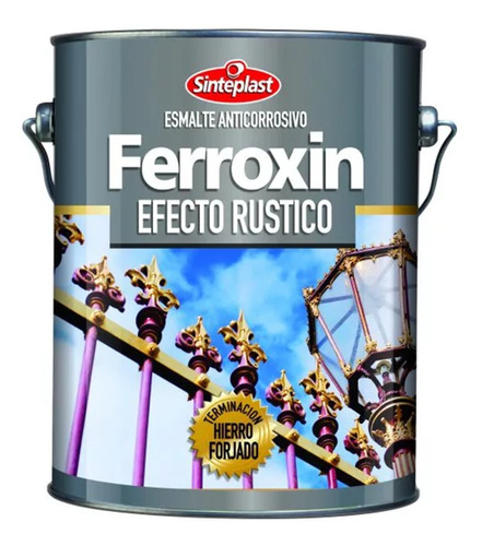 Esmalte Anticorrosivo Ferroxin  X 1 Litro Efecto Rustico Pp