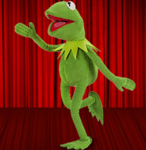 Peluche La Rana René Los Muppets Disney Color Verde
