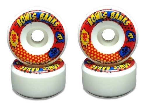 Roda Moska Bowl Banks 58mm 103a Branca Vertical Bowl Street 