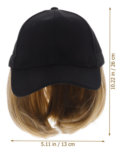 Peluca De Lona Con Sombrero Extensiones De Cabello Para
