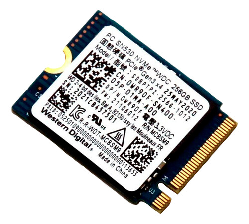 Unidad Ssd Western Digital Sn530 Nvme M.2 256gb 0wr90f