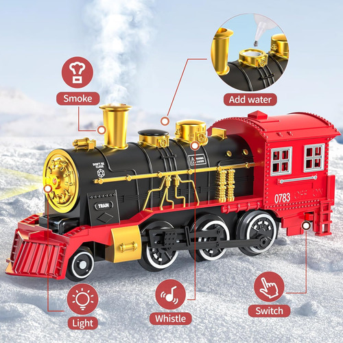 Locomoto Train Set - Juguetes De Tren Para Niños Y Niñas Con