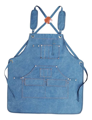 Delantal De Carpintería, Delantal De Jardinería Azul Claro