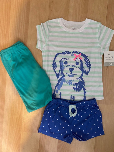 Pijamas Carters Con Motivo De Perrito 3pzas Talla 5