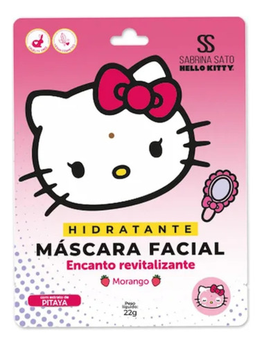 Máscara Facial Morango Sabrina Sato Hello Kitty