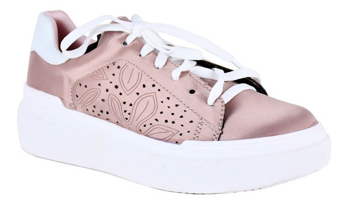 Tenis Mujer Plataforma Piel Sintetica Sneakers Casual Moda