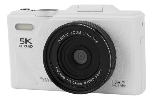 Cámara De Vídeo Digital 5k 75mp Hd Con Zoom 18x, Enfoque Aut