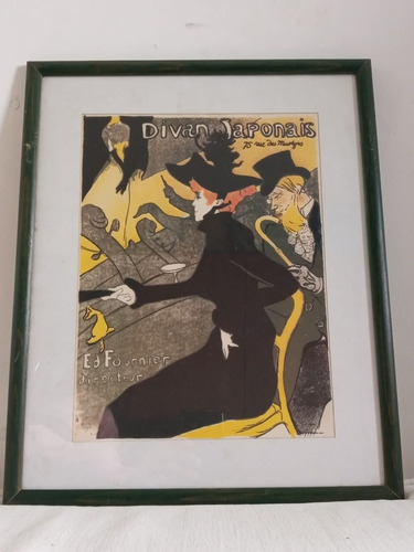 H.toulouse Lautrec  Cuadro Divan Japonars