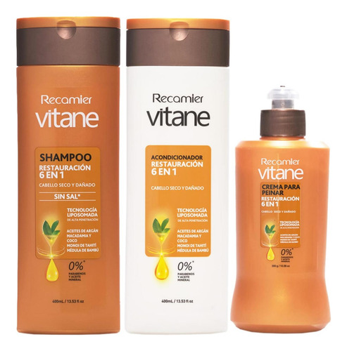 Vitane Restauracion, Champô, Condicionador, Creme De Secos Y