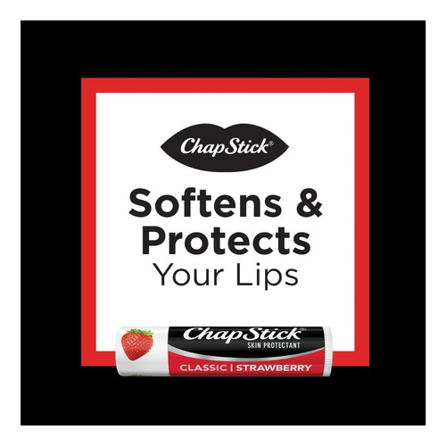 Bálsamo Labial Chapstick Fresa - Packx3