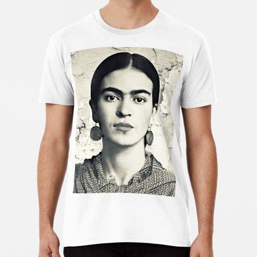 Remera Frida Kahlo Con Piercings Faciales Algodon Premium