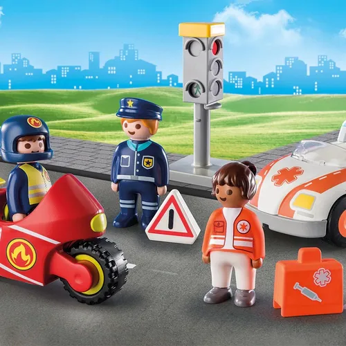 Playmobil 123 policia y ambulancia hotsell